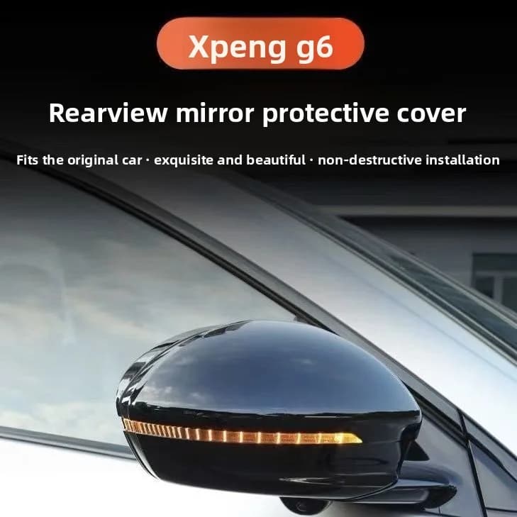 Carbon Fiber Car Rearview Mirror Protective Cover  For Xpeng G6 2024 2025 2026 Reverse Mirror Anti Scratch Shell Modification