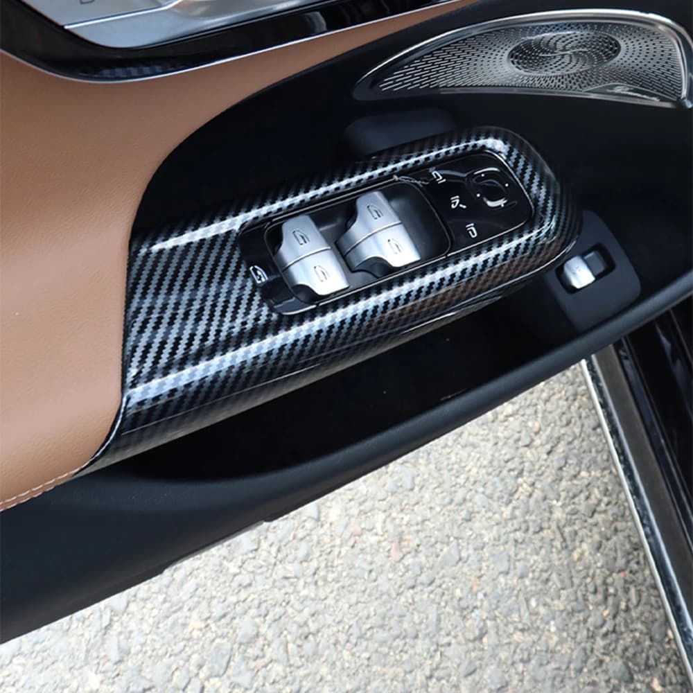 For Mercedes-Benz E-Class 2024 2025 2026 Window Glass Lifting Panel Trim Frame Car Accessories Interior Protection Auto Stickers