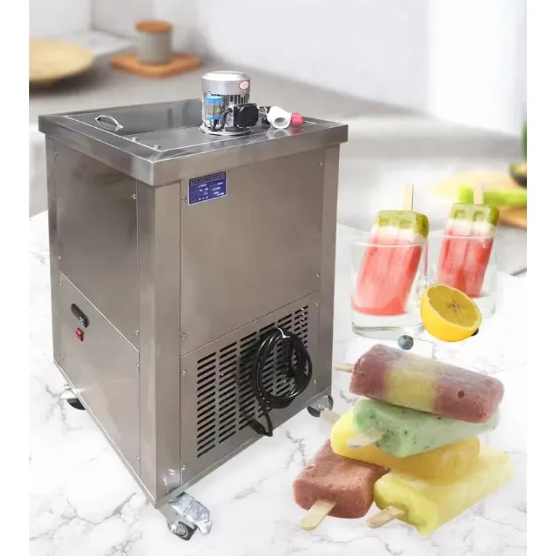 Gold Seller Automatic Popsicle Maker High-Capacity 4 Mould Freezer Cabinet Equipment for Ice-Cream & Popsicle