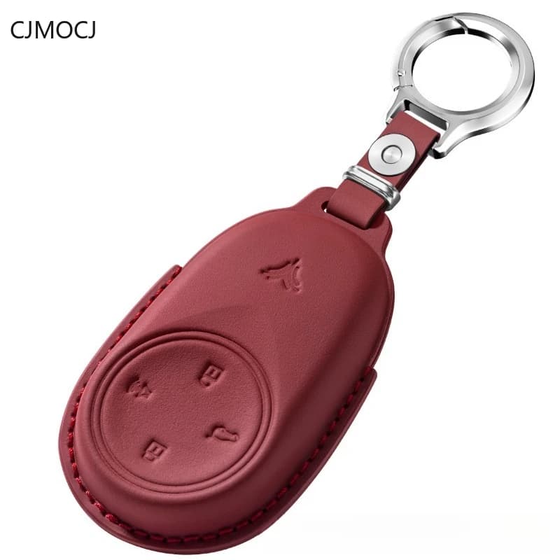 Premium Genuine Leather Key Cover Case for Neta V / GT / X / AYA / Pro / S (2024) - Protective Key Fob Shell Keychain