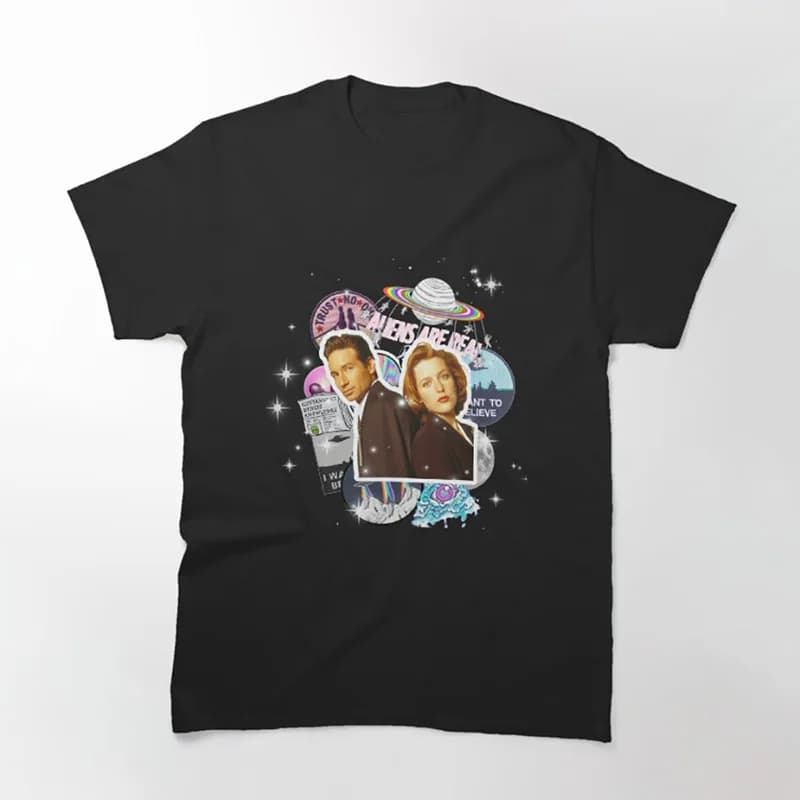 The Truth is Out There Sci fi tv series The X Files Gift t shirt 0305 Retro Alien movie Graphic clothes All size tops S-6XL