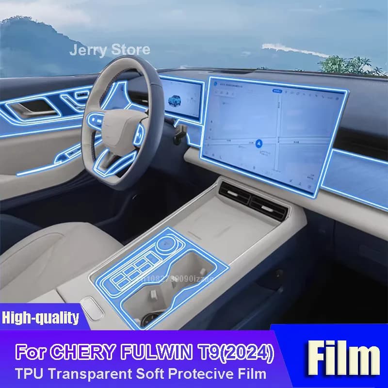 Custom Fit Interior Protective Film For AVATR 07 2024 Dashboard Center Console Screen Protector Sticker