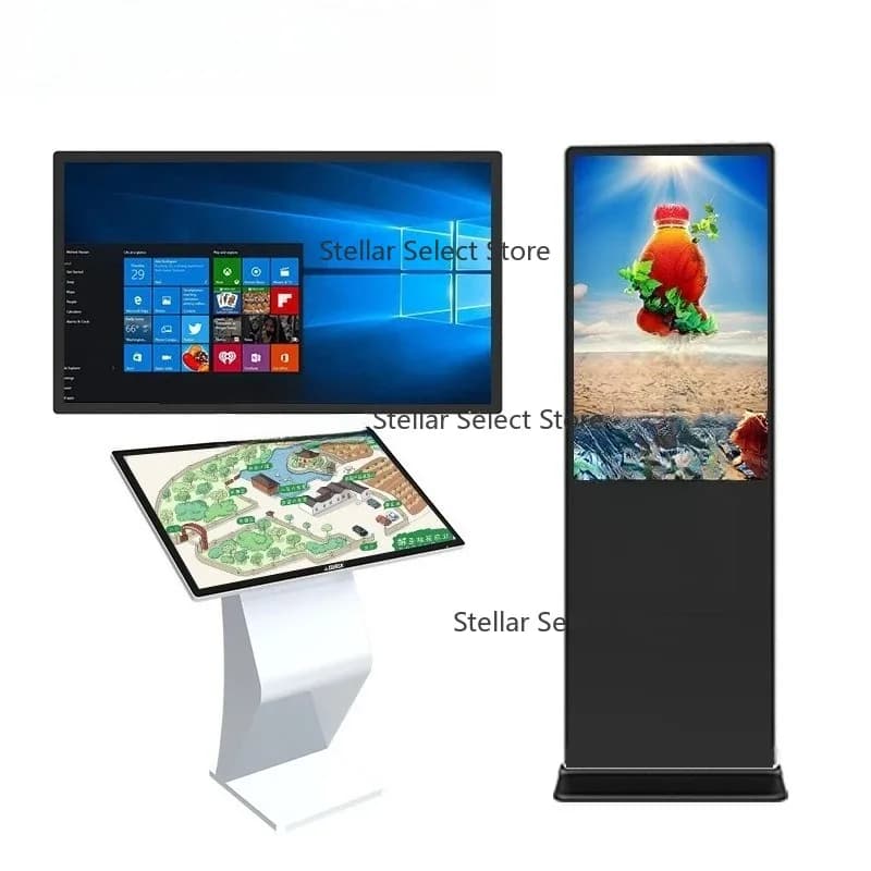Horizontal touch all-in-one machine advertising inquiry machine  hd network LCD capacitive touch display