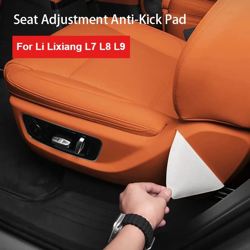 For Li Lixiang L7 L8 L9 Car Seat Adjustment Protective Sticker Ideal Leather Car Seat Adjustment Anti Kick Pads on Both Sides