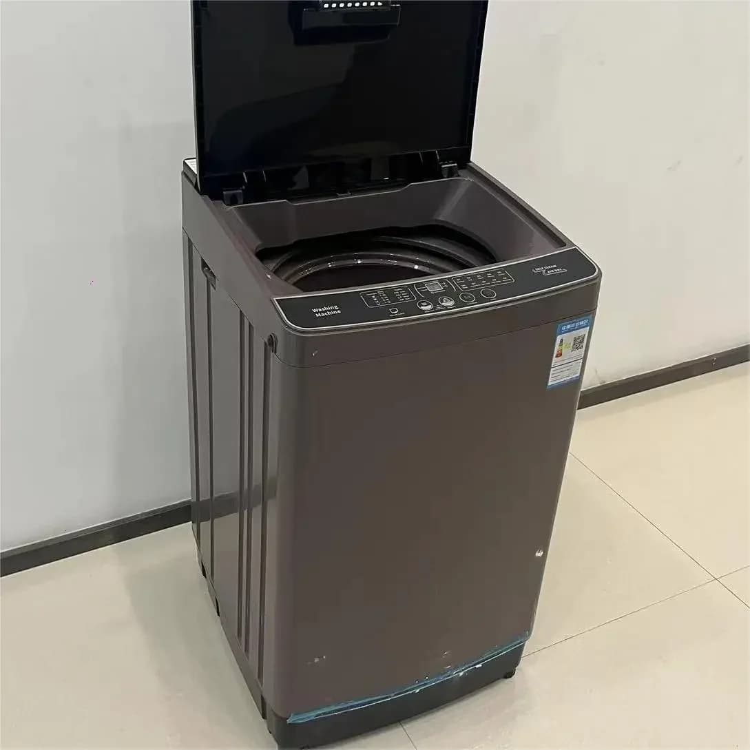 12KG Automatic Washing Machine Blue Light Antibacterial Portable Large Capacity Laundry Clothes Dryer Inverter for Home Dorms RV