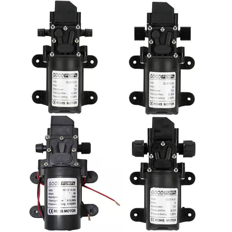 12V Electric Sprayer Water Pump Self-Priming High Pressure Diaphragm Booster Pump Drone Sprayer Accessories