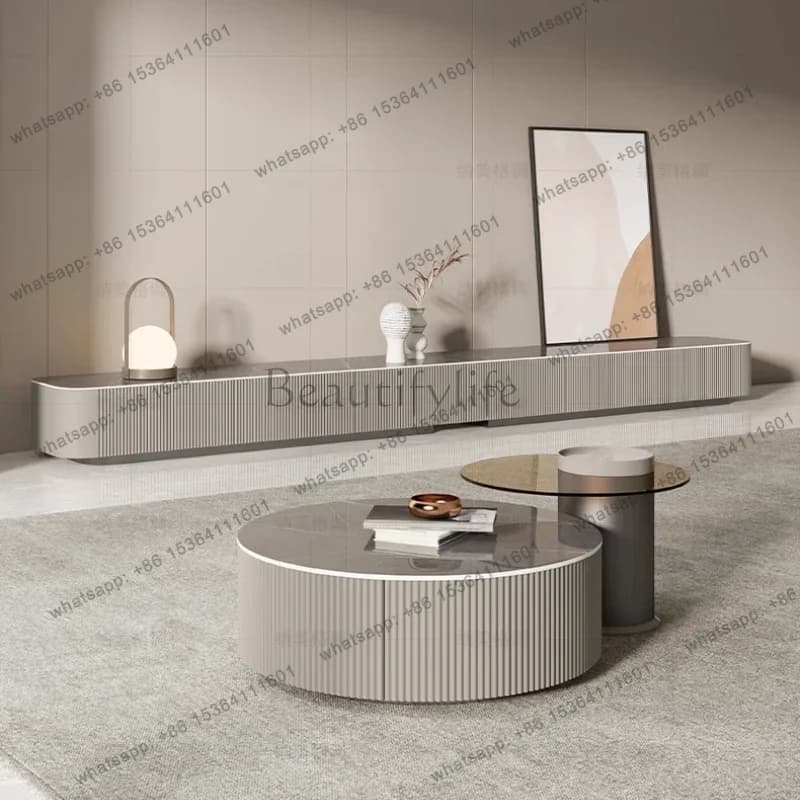 LSLuxury Extended Design Tv Stand Modern Drawers Storage Universal Home Tv Stand Living Room Mueble Para Televisor Furniture