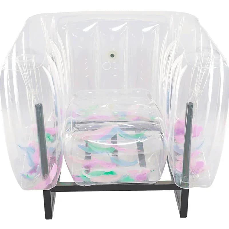 Inflatable sofa transparent fashion light luxury sofa chair outdoor seat creative furniture