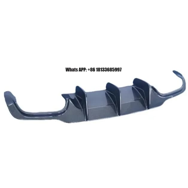 For Mercedes-Benz W204 C180 C260 C63 2007-2014 Blade Edge Style Carbon Fiber Rear Lip Rear Diffuser Bumper Lip car parts