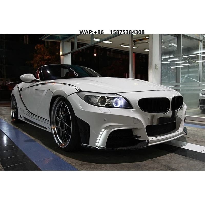 Fiber Glass Rowen Style Front Rear Bumper Side Skirts Body Kits for  E85 E86 E89 Z4 Car Parts
