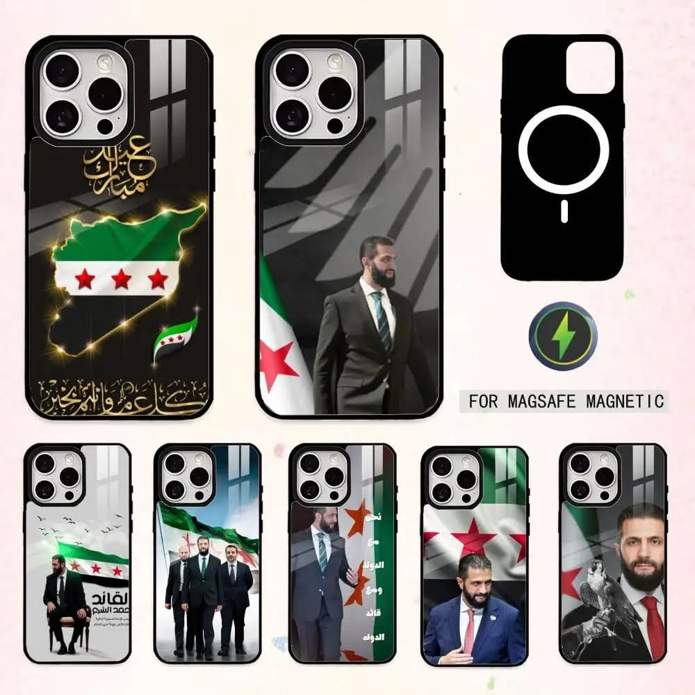Ahmed al-Sharaa Syrian Syria Flag  Phone Case For iPhone17,16,15,14,13,12,11 Plus,Pro Max Magnetic For Magsafe Wireless Charging