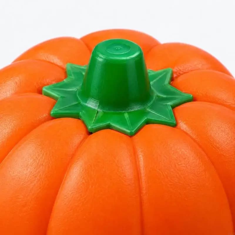 Oranges Halloween Container Pumpkin Display Set with Raised White Spirit Figures 55KF