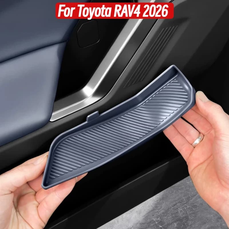 For Toyota RAV4 2026 Car 4 Doors Handle Storage Box Silicone No Slip Pad Interior Accessories