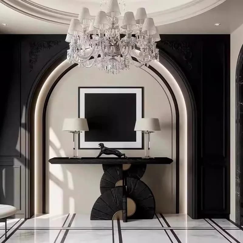 Luxury Modern Console Table Nordic Aesthetic Designer Classic Console Table Rustic Vintage Meuble Salon Furniture Living Room