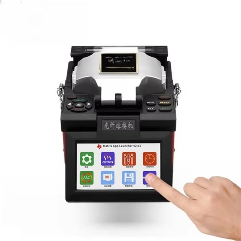 Hot Sale TH-80S+ Fiber Optic Fusion Splicer: Mini Auto Optical Splicing Welding Machine for FTTX Communication (7s Splicing Spee