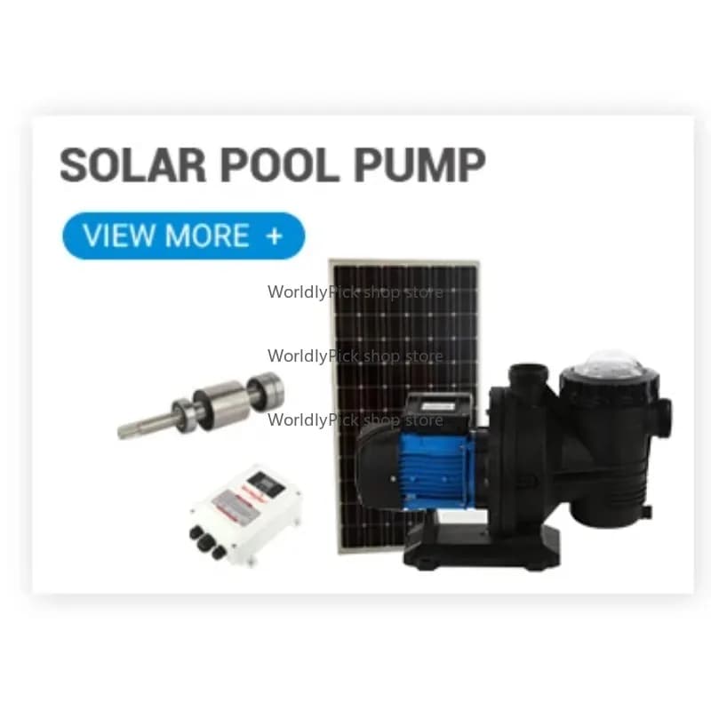 Solar Pool Pump 550W 900W 1200W with Solar Panels Brushless Submersible Swimming Pool Pump Equipment Wholesale China