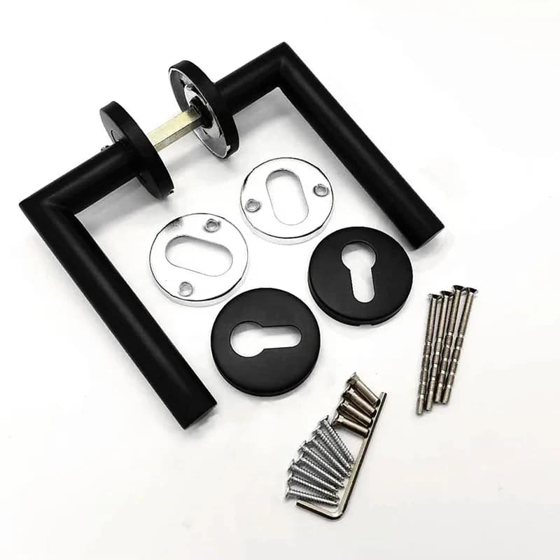 Black Matte Stainless Steel 304 Tube Lever Type Door & Window Handle