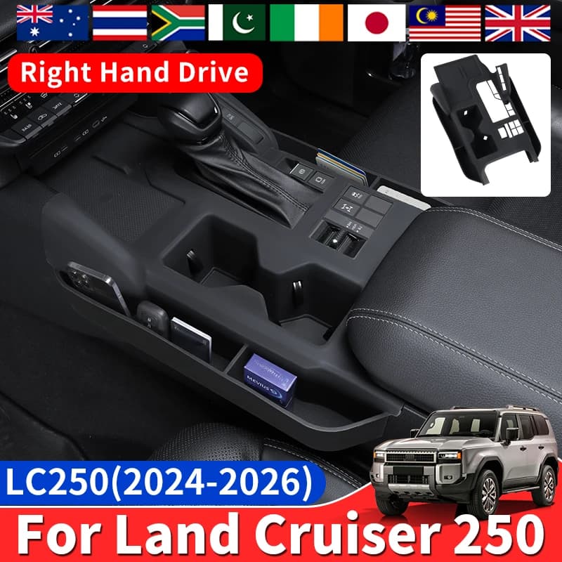 Fo r 2024-2026 Toyota Land Cruiser Prado LC250 Center Console Protection Cover Dust Auto Interior Accessories right-hand drive