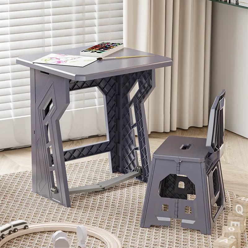 Portable Folding Table for Home, Simple Writing Desk for Small Space, Outdoor Camping Picnic Table
