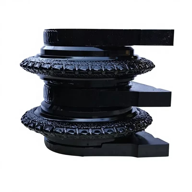 Custom Double-Blade Inserted Tooth Alloy Steel Roller Cutter-Professional TCI Disc Cutter HRC 58-62 Hardness for Pipe Jacking