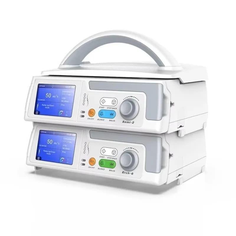 Good Quality 3.5 Inch Colour Touch Screen Iv 4 Channel Medical Infusion Pump