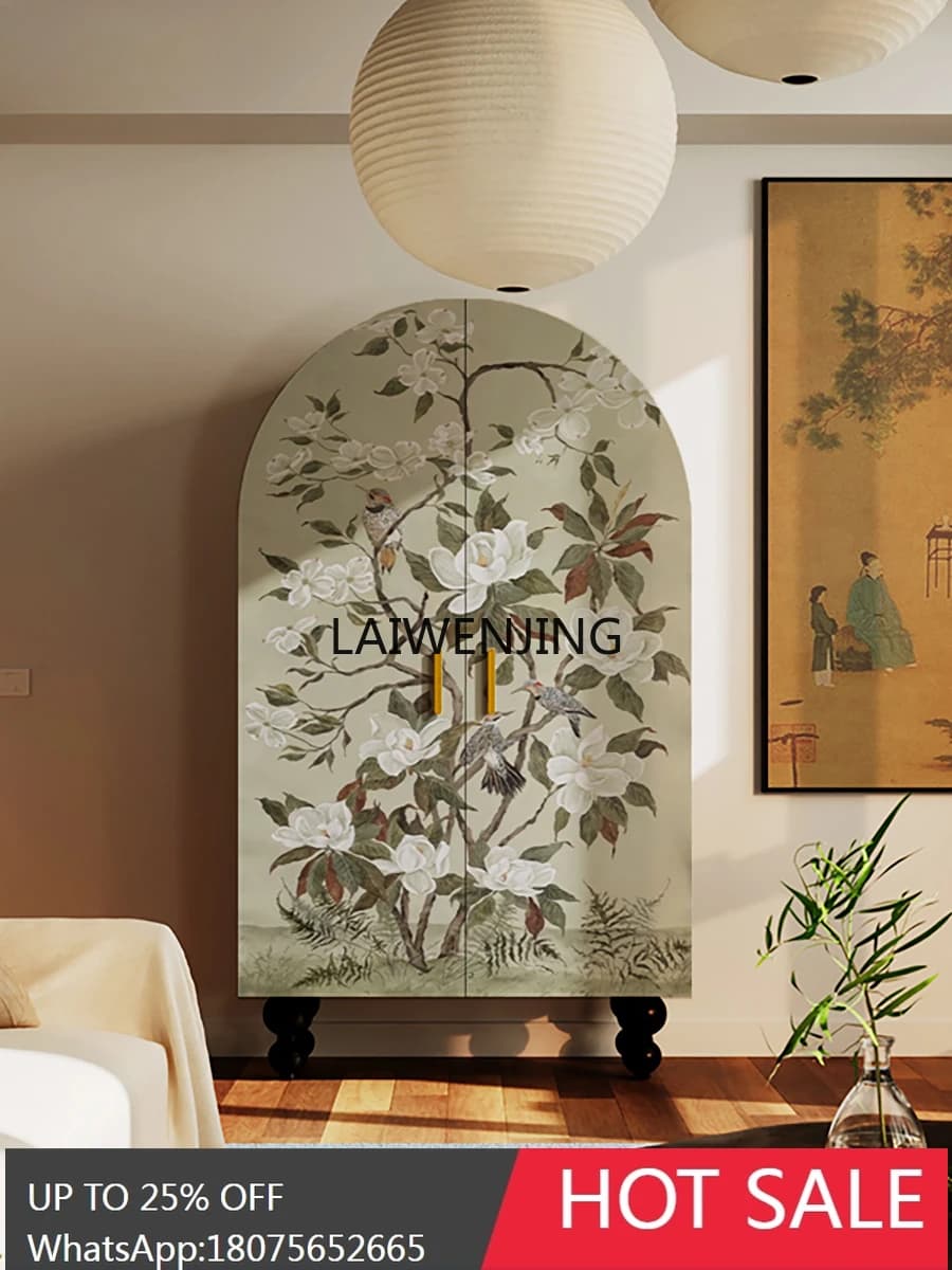 SGF Chinese Magnolia Cabinet Bedroom Dressing Room Decorative Wardrobe Locker