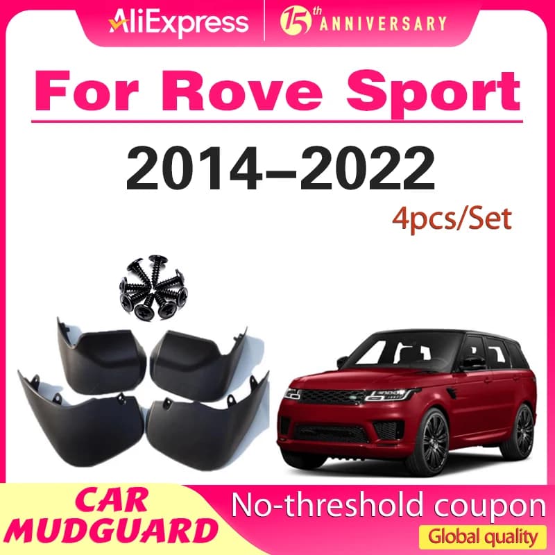 4X Mudflaps Mud Flap Front&Rear Mudguard Splash Fender Protector For Land Rover Range Rover Sport L494 2014-2022 Car Accessories