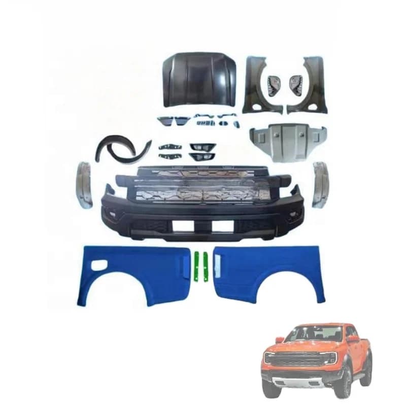 Car Accessories Raptor Body Conversion Kit Tuning 4x4 Pickup Off-Road for Ranger T6-T8 2012-2023