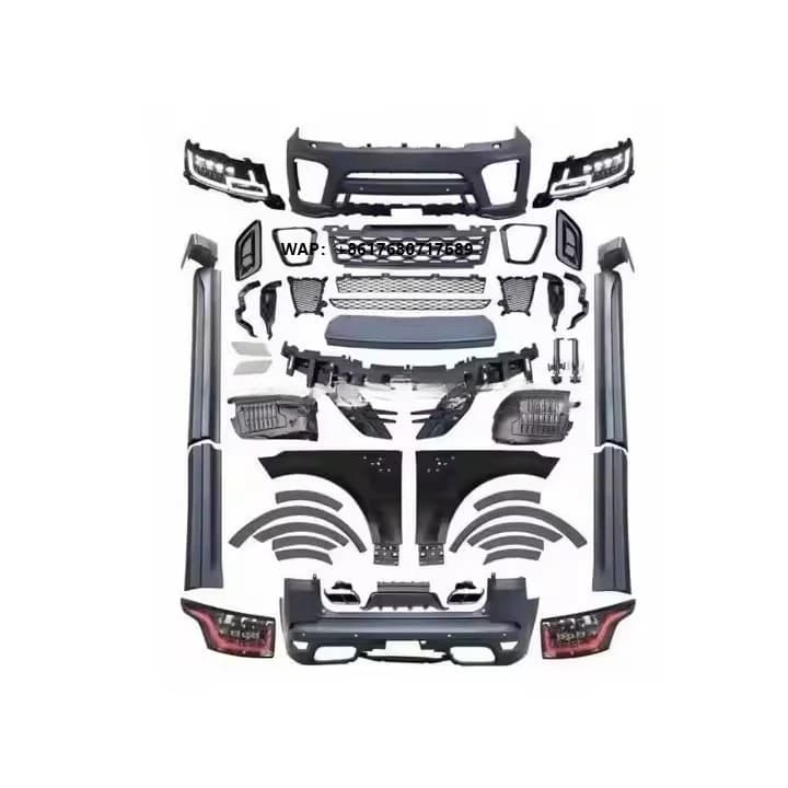 Hot Sale Upgrade Convert SVR Model Body Kit Facelift Big Surround for Land-Rover Ran-ge Sport 2014-2017 up to 2018-2022
