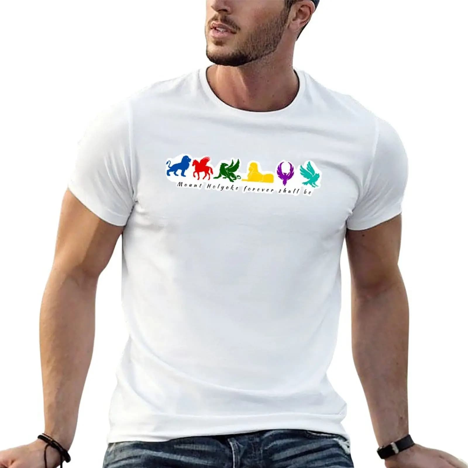 Mount Holyoke Animal Classes T-Shirt blacks cheap stuff black t shirts for men