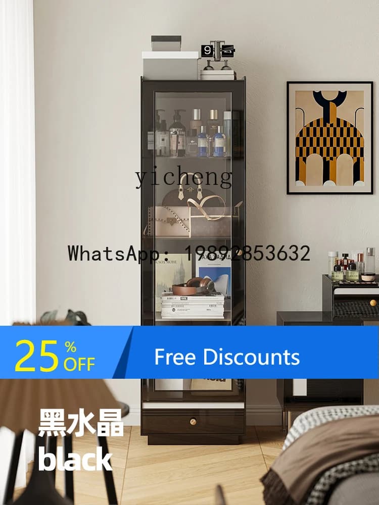 AB  light luxury acrylic bookcase  transparent dustproof figure cabinet blind box display cabinet