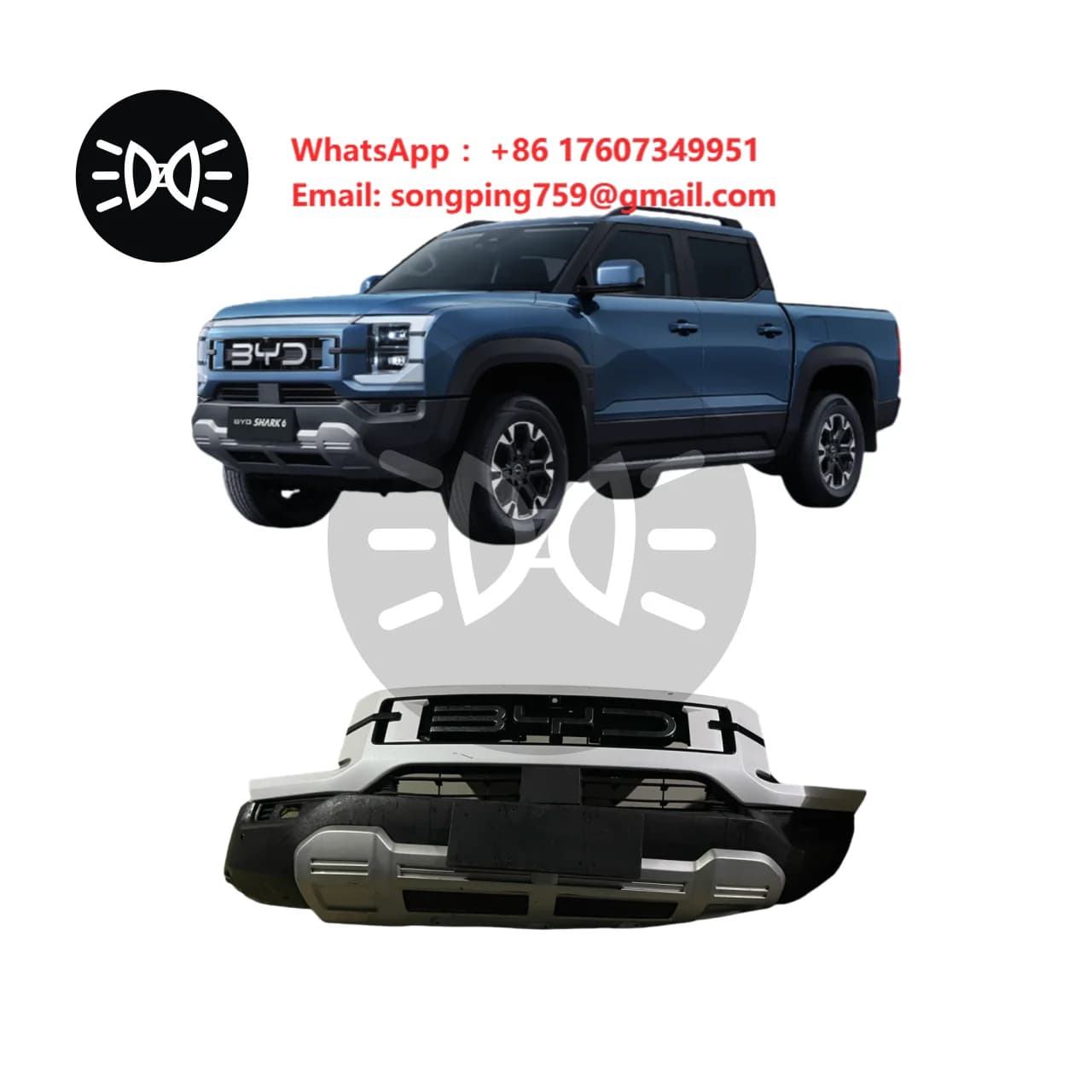 BYD SHARK 6 Pickup Truck Original Disassembled Second-hand Front Bumper High Quality Factory Direct Sales