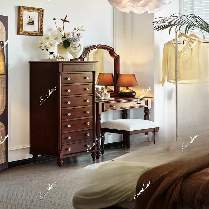 French retro dental cabinet Wenwan jewelry storage cabinet