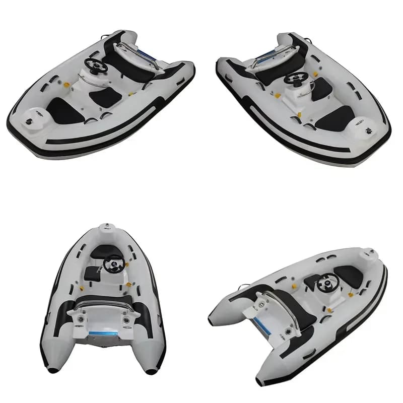 10ft Drifting CE Europe PVC/Hypalon Fiberglass Double Hull Inflatable Rubber Boat 3 Capacity RIB300