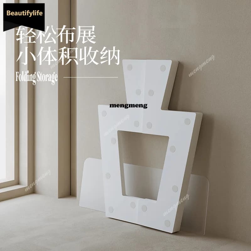 Folding Display Stand Shelf Decorative Stand Floor-to-ceiling Commercial Showcase Exhibition Suitable for Multi-layer Nakajima D