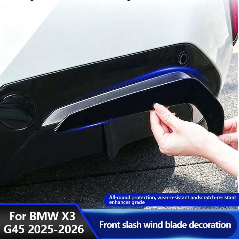 For BMW X3 G45 2025 Car Exterior Front Rear Fog Light Lamps Eyebrow Strip TrimFront Bumper Splitter Side Spoiler  Accessories