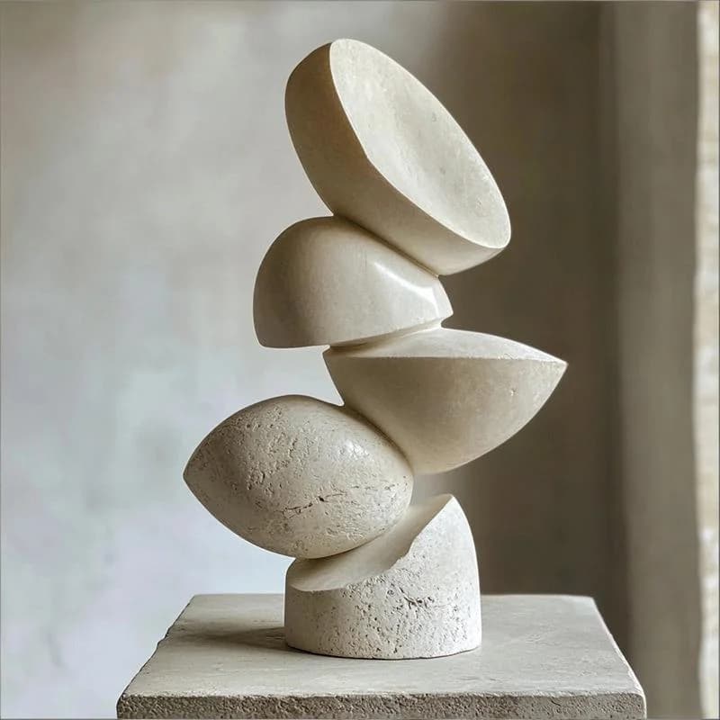 Wind sandstone geometric creative ornaments soft decoration hotel model room cross-border decoration art home high sense