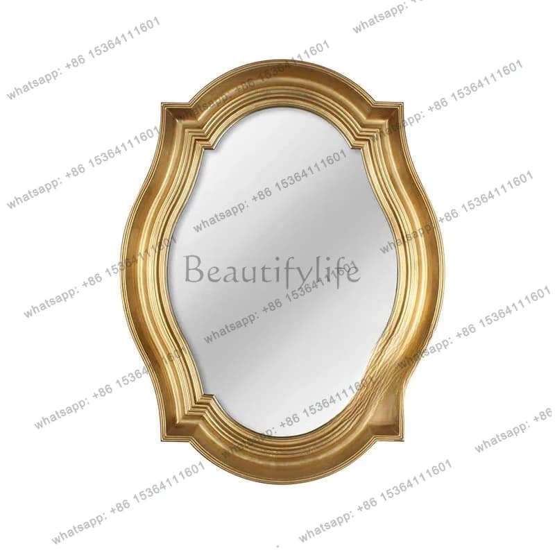 American retro vanity table decoration bathroom mirror vanity table home bedroom mirror 81 * 106