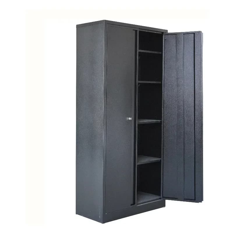Metal Office Garage Lockers Steel Cabinets with 2 Doors and Shelving