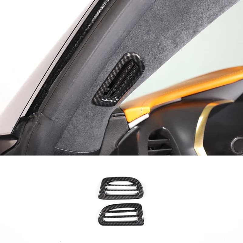 For Chevrolet Corvette C7 2014-2019 Car A Pillar Air Outlet Vent Trim Frame Stickers ABS Auto Interior Accessories
