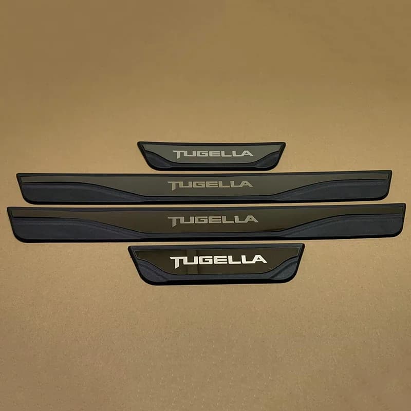 For Geely Tugella 2027 2026 2025 2024 2023 2022 2021 2020 Door Sill Plate Plastic Stainless Steel 3d Sticker Styling Accessories