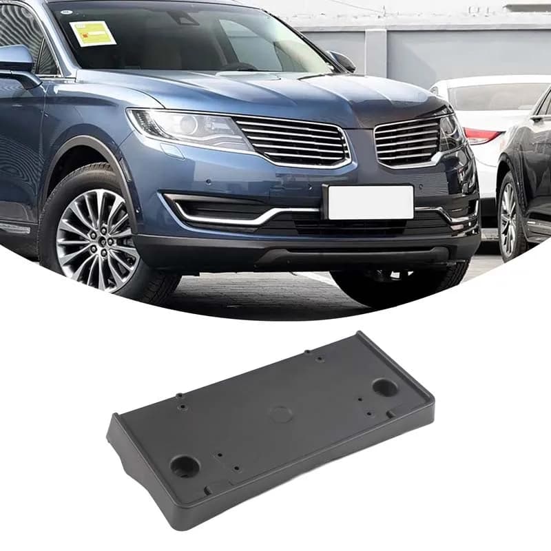 For Lincoln MKX 2016-2018 ABS black car front license plate bracket car accessories OE: FO1068163 / 191275309711 FA1Z17A385AB