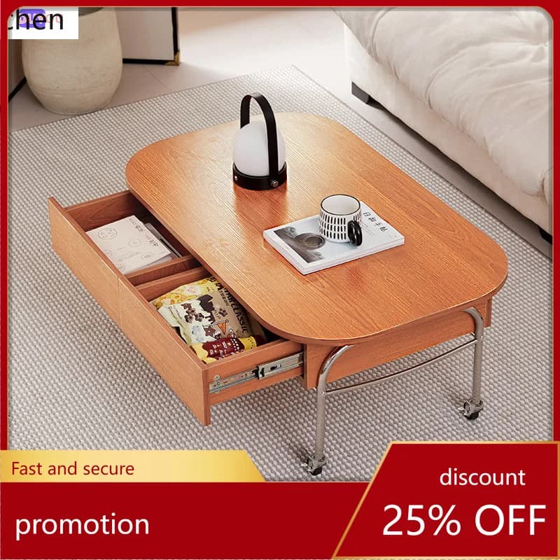 HXL Adjustable Coffee Table Dining Table Home Storage Movable