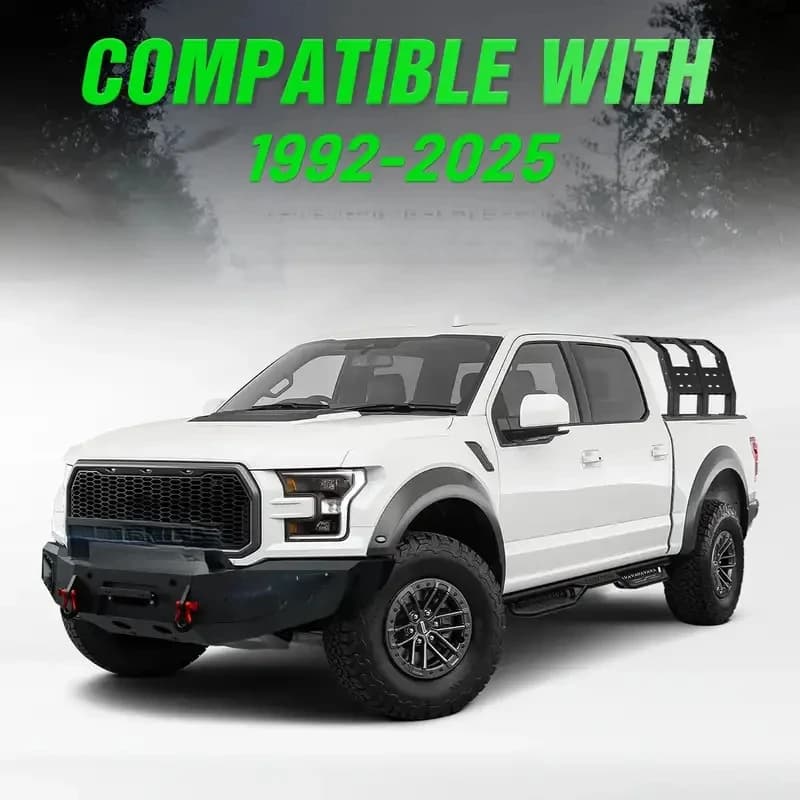 Upgrade Stylish Hot Selling 750 LBS 13.8 Inch High Overland Bed Rack Heavy Storage With 1992-2025 P