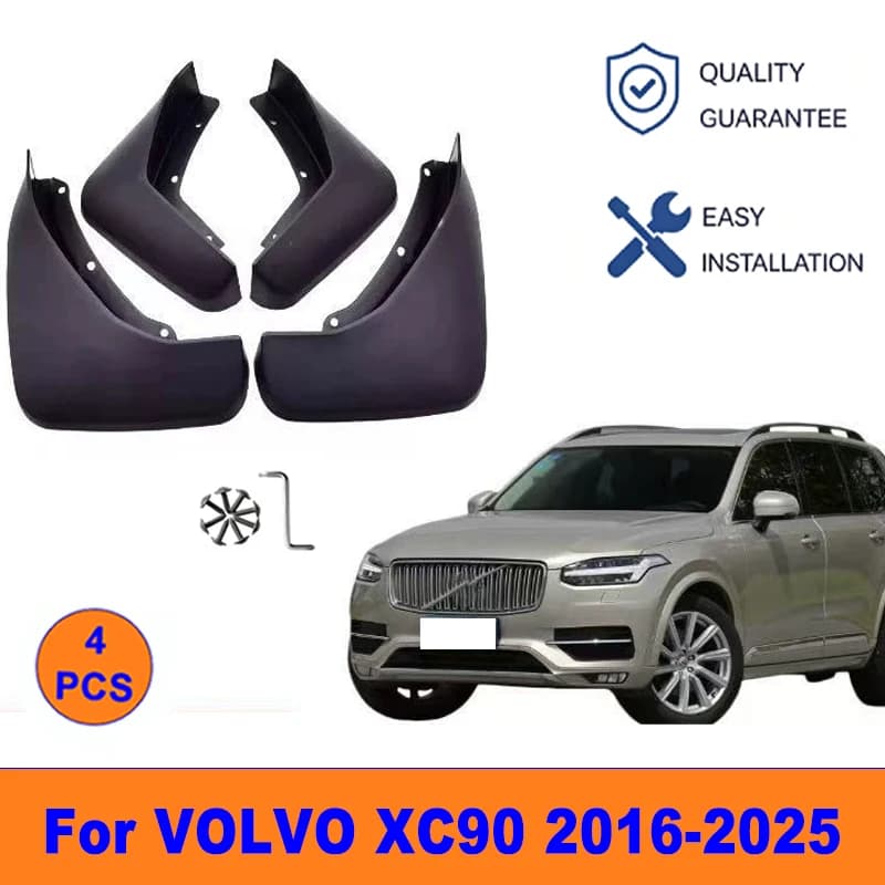 4Pcs Mud Flaps For VOLVO XC90 2016-2025 - Splash Guards Front & Rear Wheel Fender Mudguards Car Exterior Protection Accessories