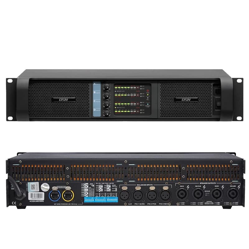 High Power Amplifier 2500W 4 Channels 2Ω Professional Power FP10000Q for Speaker