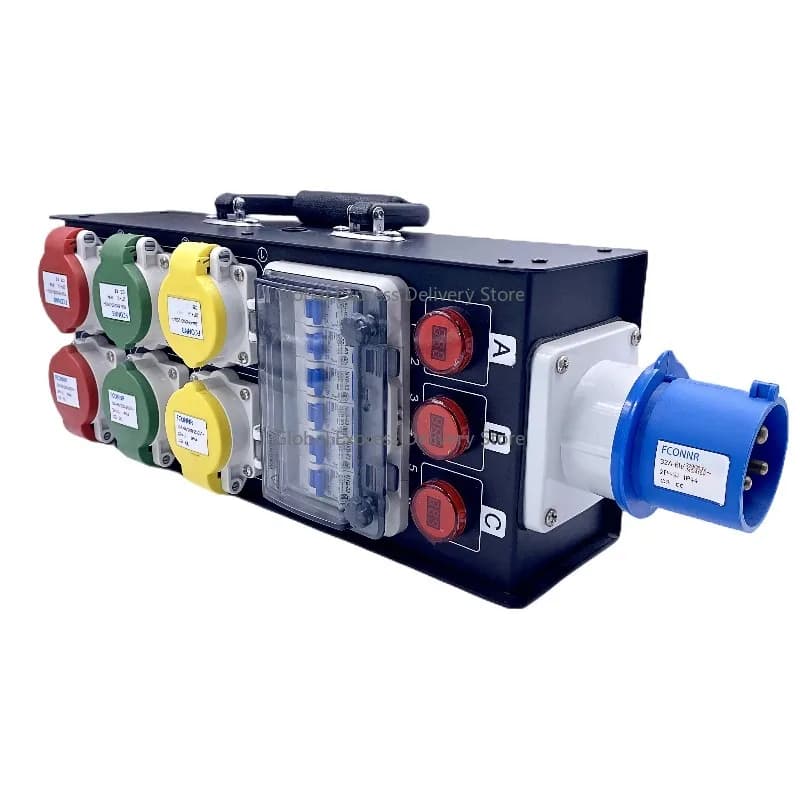 32A 3P Input Portable Power Distribution Box | Professional Distro Box for Power Allocation
