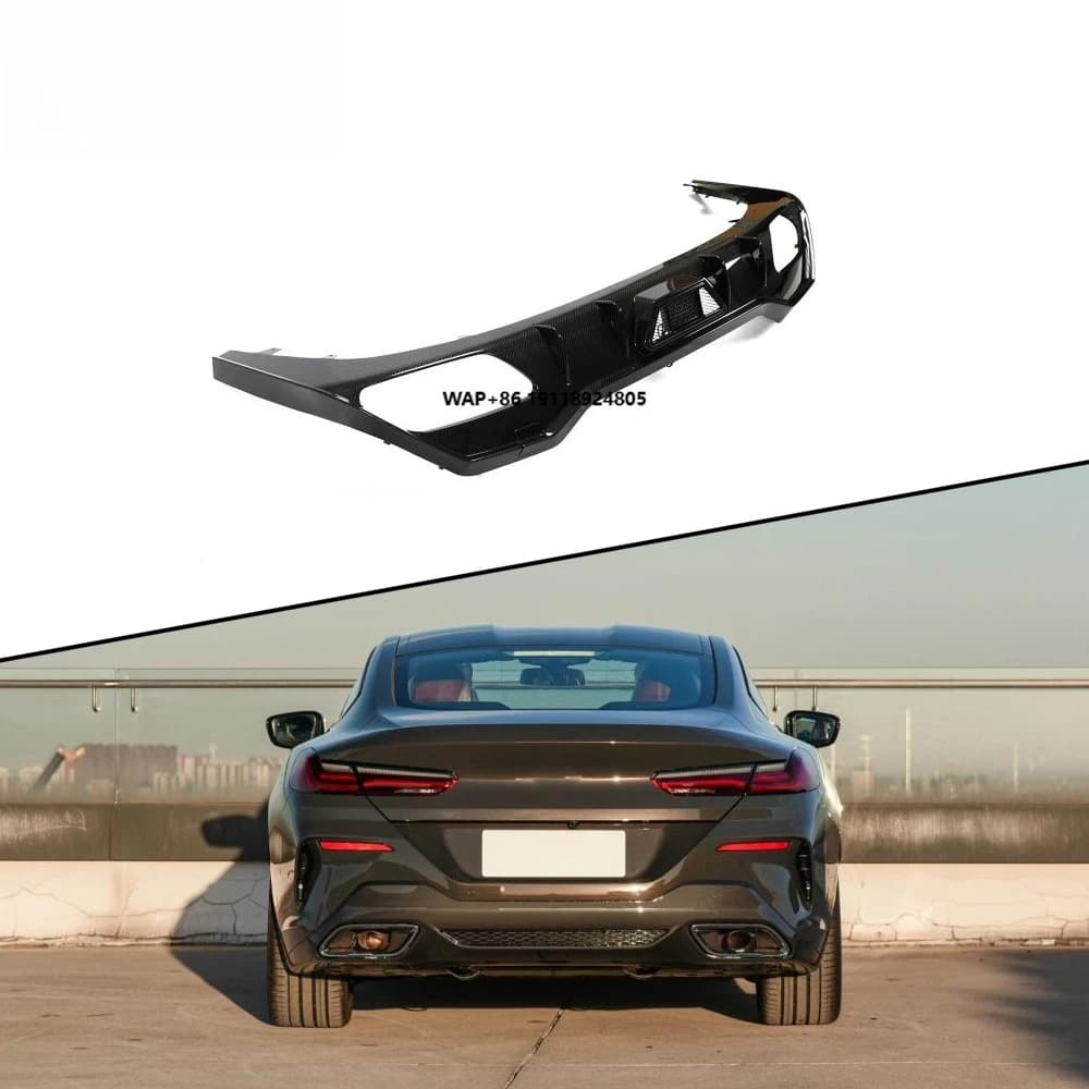 Carbon Fiber G14 G15 Rear Diffuser for B-MW 8 Series M850i X-Drive M-Sport 2D 2018-2022