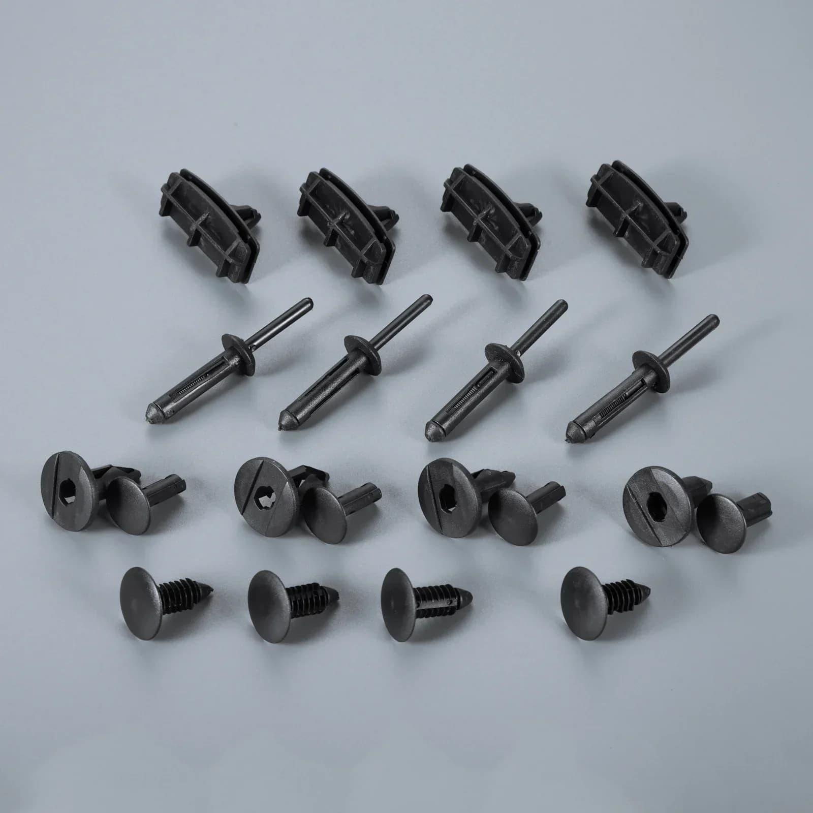 60pcs Auto Grille Fender Flare Hardware Kits for 2007-2018 Jeep Wrangler JK & Unlimited JK 68039280AA 6030441 6506007AA 6503598