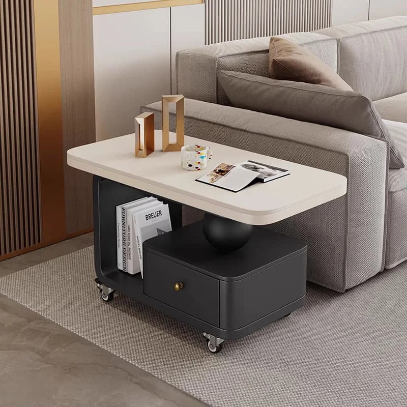 Light Luxury Quality Coffee Table Cream Style Minimalist Space Saving Vintage Side Table Elegant Design Mesa Home Furniture
